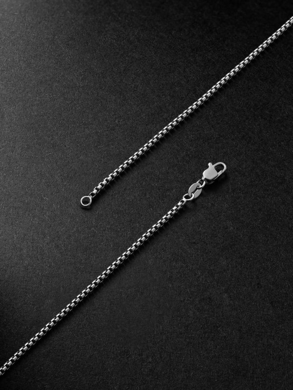 20-inch 14-Karat White Gold Box Chain Necklace - BK 20-inch 14-Karat White Gold Box Chain Necklace - BK