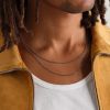 20-inch 14-Karat White Gold Box Chain Necklace - E1 20-inch 14-Karat White Gold Box Chain Necklace - E1