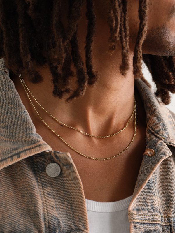 20-inch 14-Karat Gold Ball Chain Necklace - E1 20-inch 14-Karat Gold Ball Chain Necklace - E1