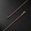 20-Inch 14-Karat Gold Rope Chain Necklace - BK