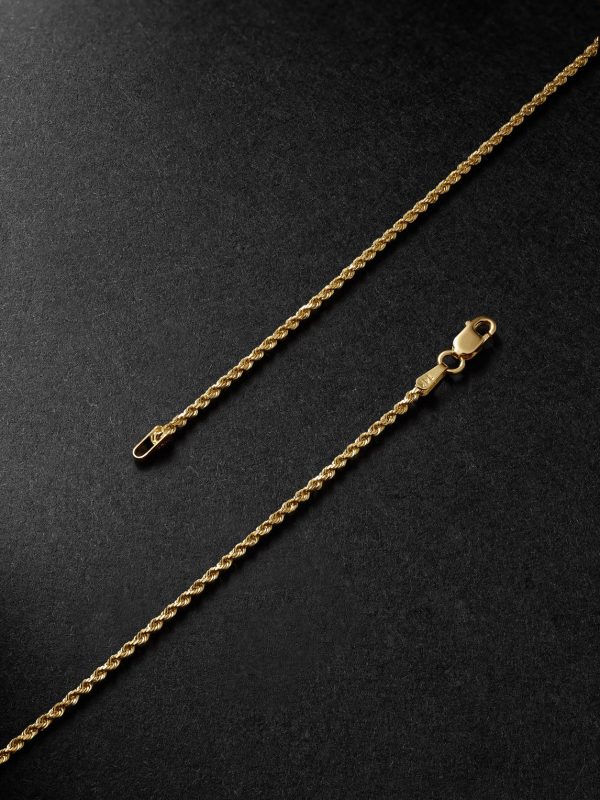 20-Inch 14-Karat Gold Rope Chain Necklace - BK