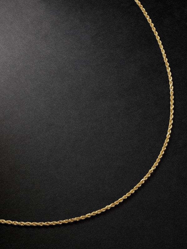 20-Inch 14-Karat Gold Rope Chain Necklace