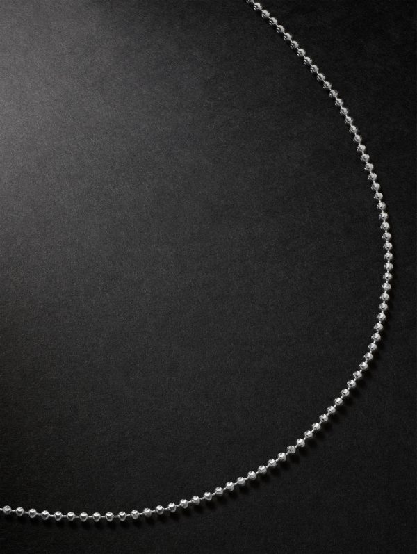 18-inch 14-Karat White Gold Ball Chain Necklace