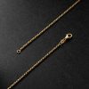 20-inch 14-Karat Gold Box Chain Necklace - BK 20-inch 14-Karat Gold Box Chain Necklace - BK