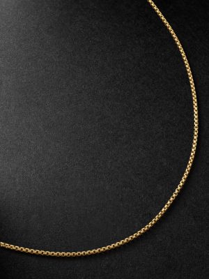 20-inch 14-Karat Gold Box Chain Necklace 20-inch 14-Karat Gold Box Chain Necklace
