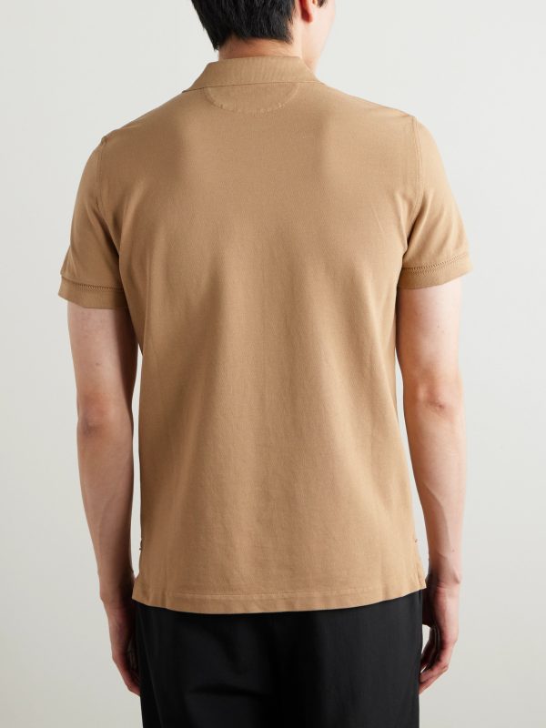 Garment-Dyed Cotton-Piqué Polo Shirt - BK Garment-Dyed Cotton-Piqué Polo Shirt - BK
