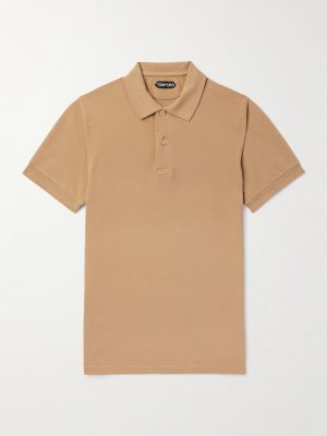 Garment-Dyed Cotton-Piqué Polo Shirt