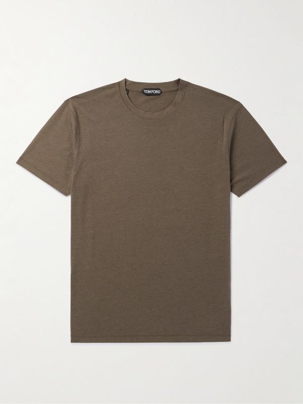 Slim-Fit Lyocell and Cotton-Blend Jersey T-Shirt Slim-Fit Lyocell and Cotton-Blend Jersey T-Shirt