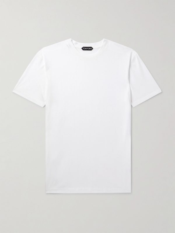 Slim-Fit Lyocell and Cotton-Blend Jersey T-Shirt Slim-Fit Lyocell and Cotton-Blend Jersey T-Shirt