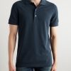 Lyocell and Cotton-Blend Piqué Polo Shirt - FR Lyocell and Cotton-Blend Piqué Polo Shirt - FR