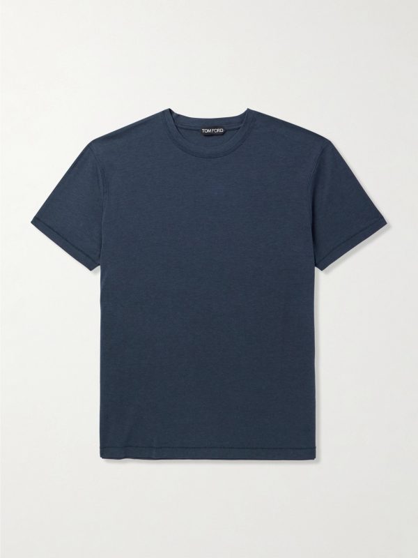 Slim-Fit Lyocell and Cotton-Blend Jersey T-Shirt Slim-Fit Lyocell and Cotton-Blend Jersey T-Shirt