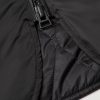 Padded Leather-Trimmed Satin Bomber Jacket - E1 Padded Leather-Trimmed Satin Bomber Jacket - E1