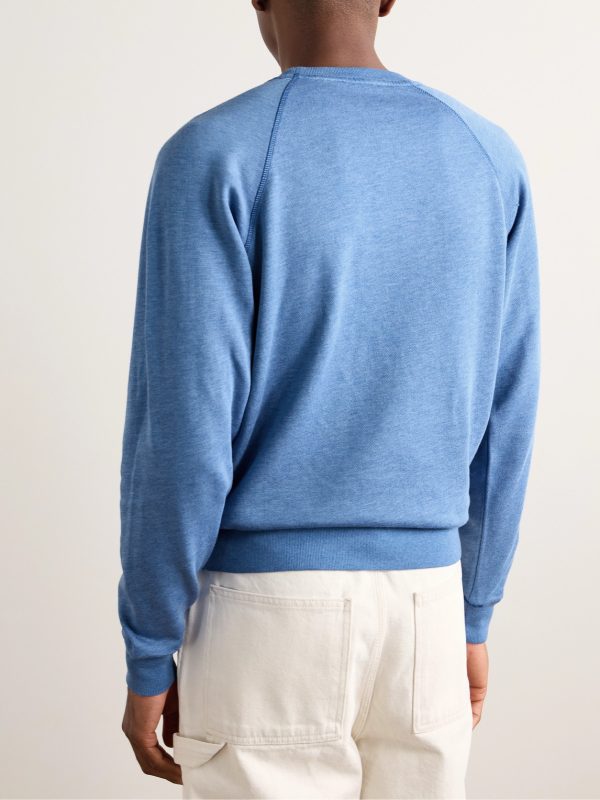 Cotton-Blend Jersey Sweatshirt - BK Cotton-Blend Jersey Sweatshirt - BK