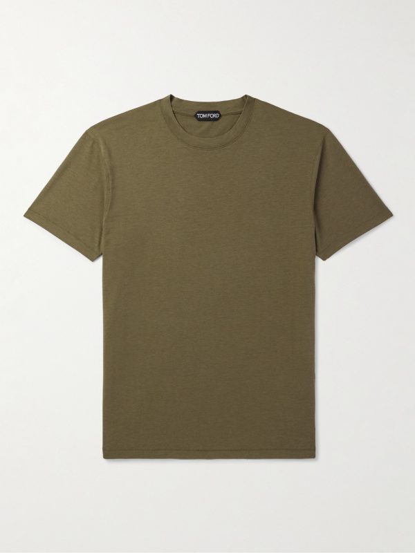 Slim-Fit Lyocell and Cotton-Blend Jersey T-Shirt