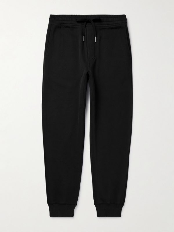 Tapered Cotton-Blend Jersey Sweatpants Tapered Cotton-Blend Jersey Sweatpants