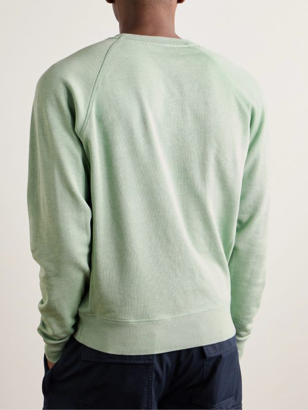 Cotton-Blend Jersey Sweatshirt - BK Cotton-Blend Jersey Sweatshirt - BK
