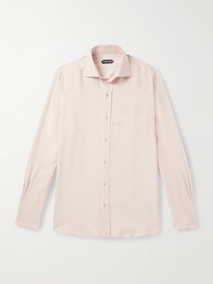 Slim-Fit Cutaway-Collar Twill Shirt Slim-Fit Cutaway-Collar Twill Shirt