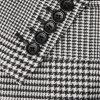 Dyllan Prince of Wales Checked Stretch Wool, Silk, Linen and Mohair-Blend Blazer - CU