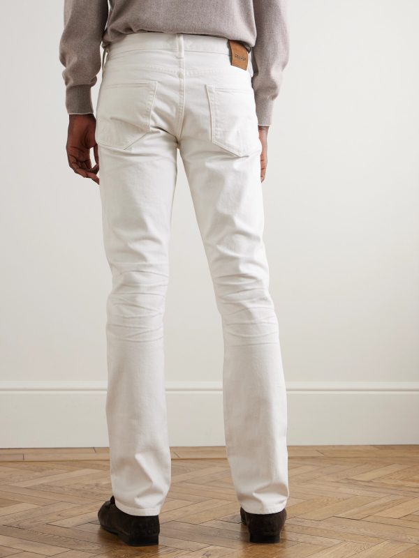 Slim-Fit Straight-Leg Selvedge Jeans - BK Slim-Fit Straight-Leg Selvedge Jeans - BK