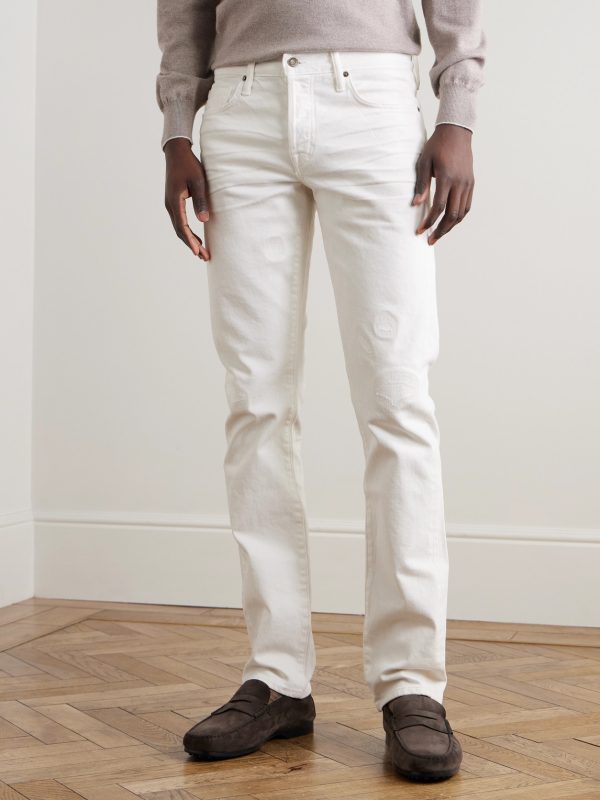 Slim-Fit Straight-Leg Selvedge Jeans - FR Slim-Fit Straight-Leg Selvedge Jeans - FR