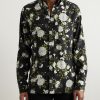 Hendrix Button-Down Collar Floral-Print Silk-Crepe Shirt - FR