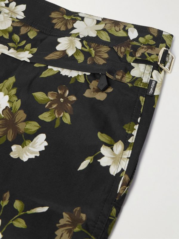 Hendrix Slim-Fit Short-Length Floral-Print Swim Shorts - CU Hendrix Slim-Fit Short-Length Floral-Print Swim Shorts - CU