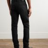 Slim-Fit Distressed Selvedge Jeans - BK