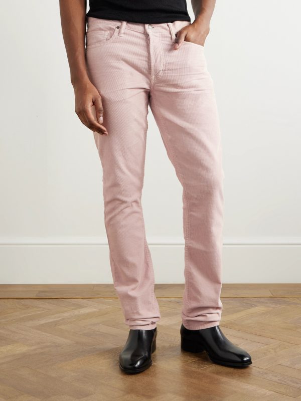 Slim-Fit Cotton-Blend Corduroy Trousers - FR