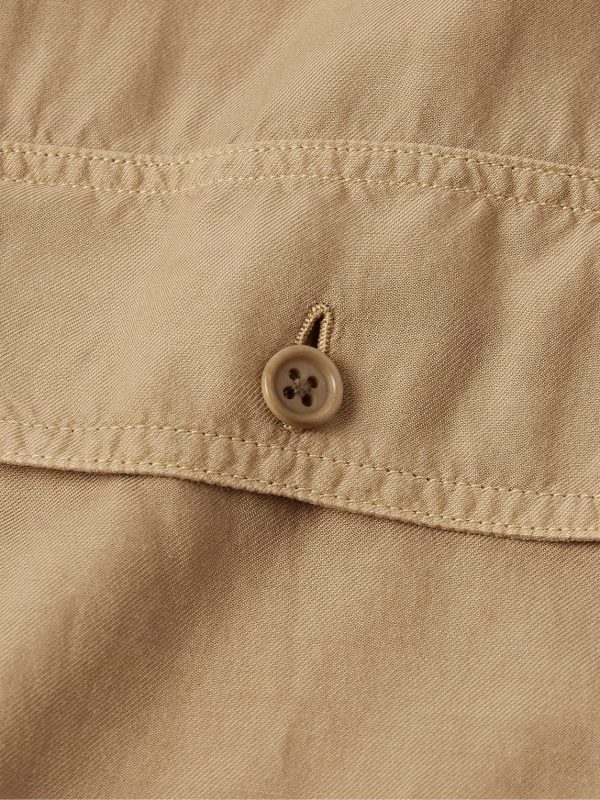 Slim-Fit Garment-Dyed Twill Shirt - CU