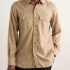 Slim-Fit Garment-Dyed Twill Shirt - FR