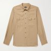 Slim-Fit Garment-Dyed Twill Shirt