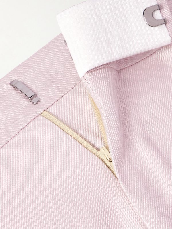 O'Connor Straight-Leg Silk-Twill Suit Trousers - E1 O'Connor Straight-Leg Silk-Twill Suit Trousers - E1