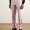 O'Connor Straight-Leg Silk-Twill Suit Trousers - FR O'Connor Straight-Leg Silk-Twill Suit Trousers - FR