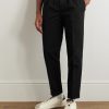 Straight-Leg Pleated Cotton-Gabardine Trousers - FR Straight-Leg Pleated Cotton-Gabardine Trousers - FR