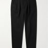 Straight-Leg Pleated Cotton-Gabardine Trousers Straight-Leg Pleated Cotton-Gabardine Trousers