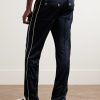 Straight-Leg Piped Tech-Jersey Track Pants - BK Straight-Leg Piped Tech-Jersey Track Pants - BK