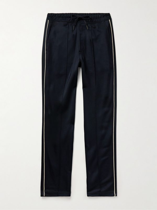 Straight-Leg Piped Tech-Jersey Track Pants Straight-Leg Piped Tech-Jersey Track Pants
