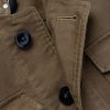 Leather-Trimmed Cotton Field Jacket - CU Leather-Trimmed Cotton Field Jacket - CU