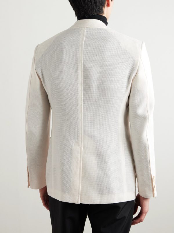 Shelton Wool, Mohair, Silk and Linen-Blend Blazer - BK