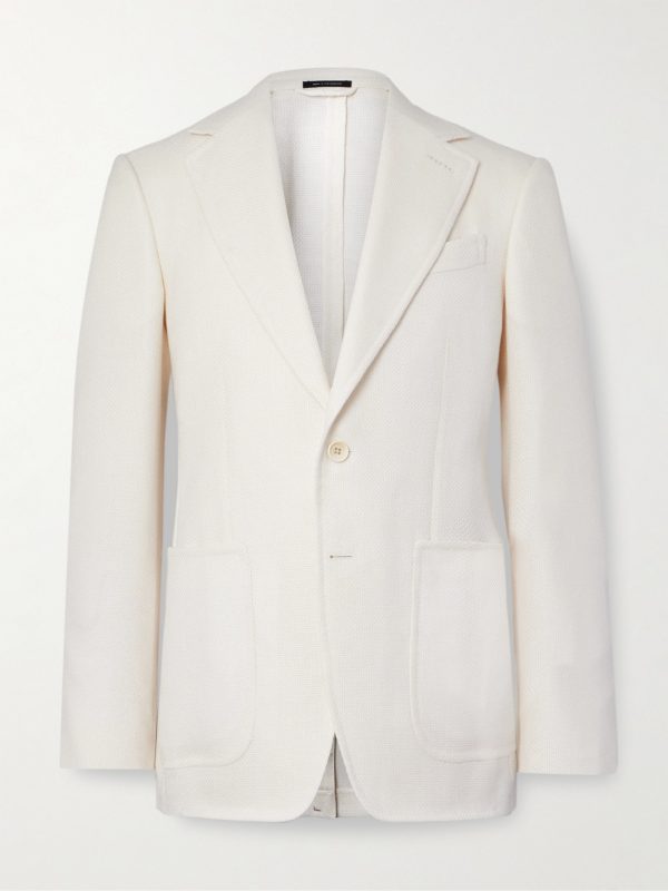 Shelton Wool, Mohair, Silk and Linen-Blend Blazer