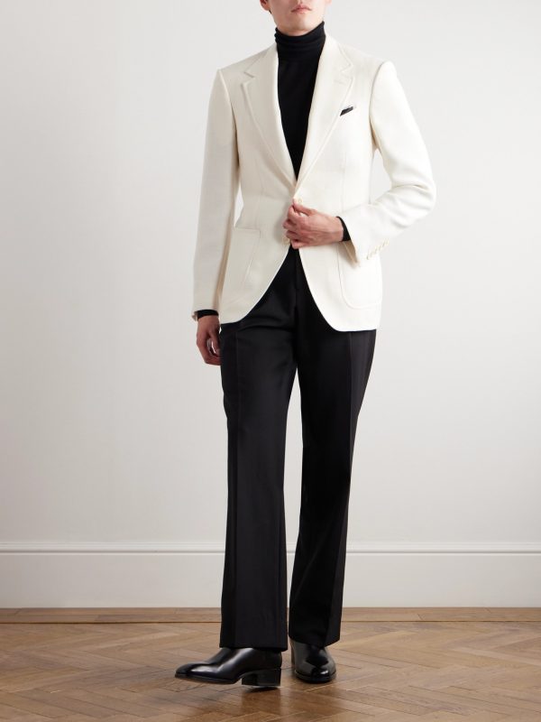 Shelton Wool, Mohair, Silk and Linen-Blend Blazer - OU