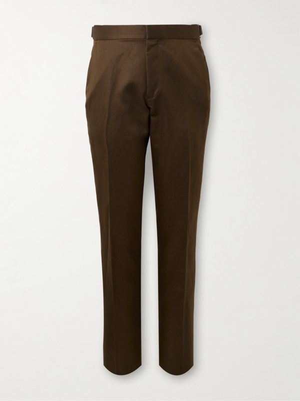 Dyllan Straight-Leg Silk and Linen-Blend Twill Suit Trousers Dyllan Straight-Leg Silk and Linen-Blend Twill Suit Trousers