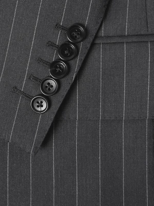 Slim-Fit Pinstriped Wool and Mohair-Blend Suit Jacket - CU Slim-Fit Pinstriped Wool and Mohair-Blend Suit Jacket - CU