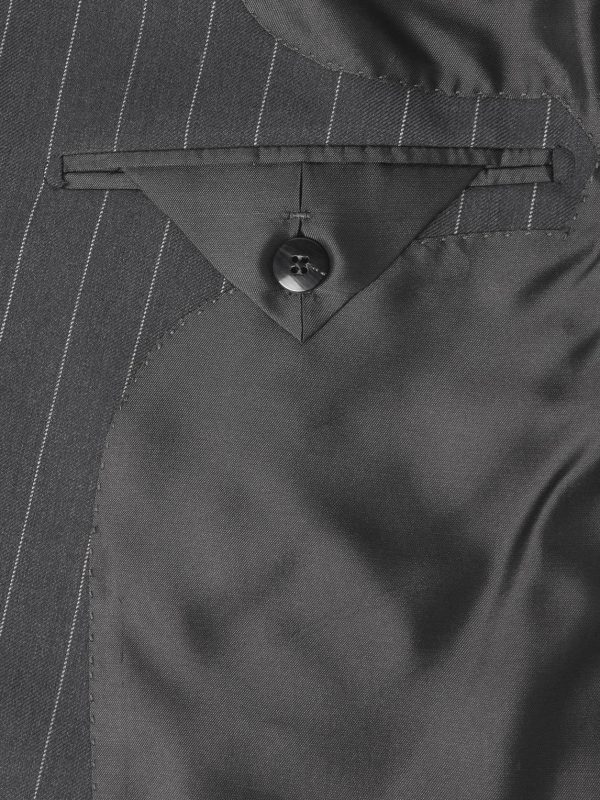 Slim-Fit Pinstriped Wool and Mohair-Blend Suit Jacket - E1 Slim-Fit Pinstriped Wool and Mohair-Blend Suit Jacket - E1