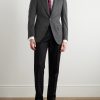 Slim-Fit Pinstriped Wool and Mohair-Blend Suit Jacket - OU Slim-Fit Pinstriped Wool and Mohair-Blend Suit Jacket - OU