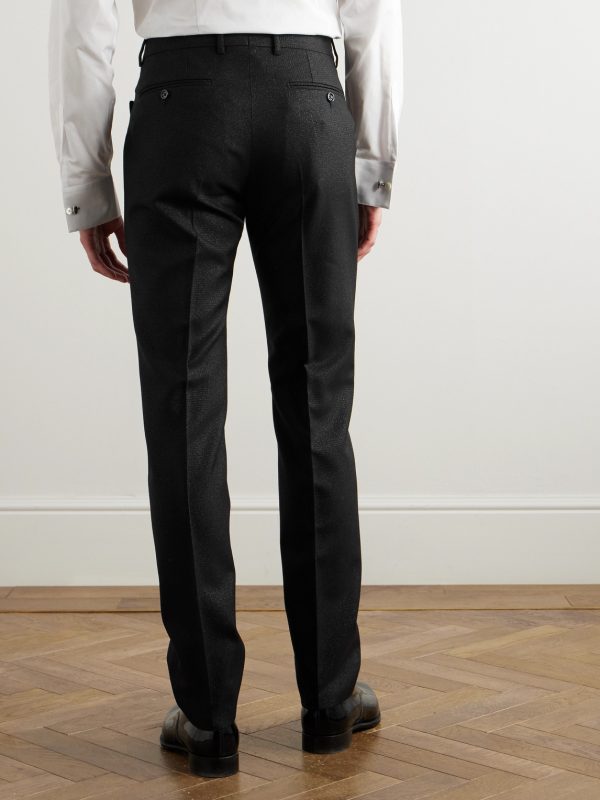 Straight-Leg Prince of Wales Checked Wool-Blend Suit Trousers - BK Straight-Leg Prince of Wales Checked Wool-Blend Suit Trousers - BK