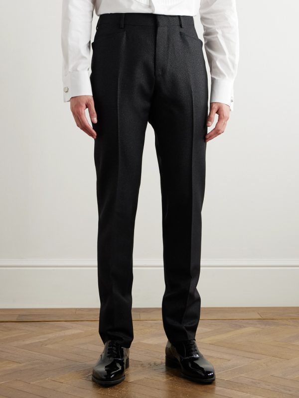 Straight-Leg Prince of Wales Checked Wool-Blend Suit Trousers - FR Straight-Leg Prince of Wales Checked Wool-Blend Suit Trousers - FR