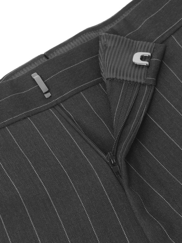 Tapered Pinstriped Wool and Mohair-Blend Twill Suit Trousers - E1 Tapered Pinstriped Wool and Mohair-Blend Twill Suit Trousers - E1