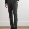 Tapered Pinstriped Wool and Mohair-Blend Twill Suit Trousers - FR Tapered Pinstriped Wool and Mohair-Blend Twill Suit Trousers - FR