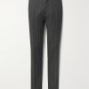 Tapered Pinstriped Wool and Mohair-Blend Twill Suit Trousers Tapered Pinstriped Wool and Mohair-Blend Twill Suit Trousers